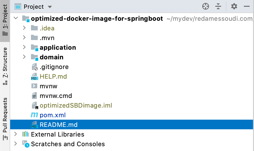 Optimized docker images for Spring Boot applications with layering feature